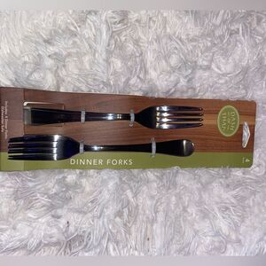 *NIB* Dash of That (4) Silver Dinner Forks, Stainless Steel
